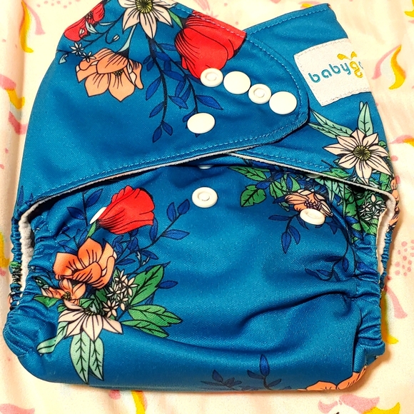 Babygoal Other - 3/$25 Babygoal blue flower pocket cloth diaper